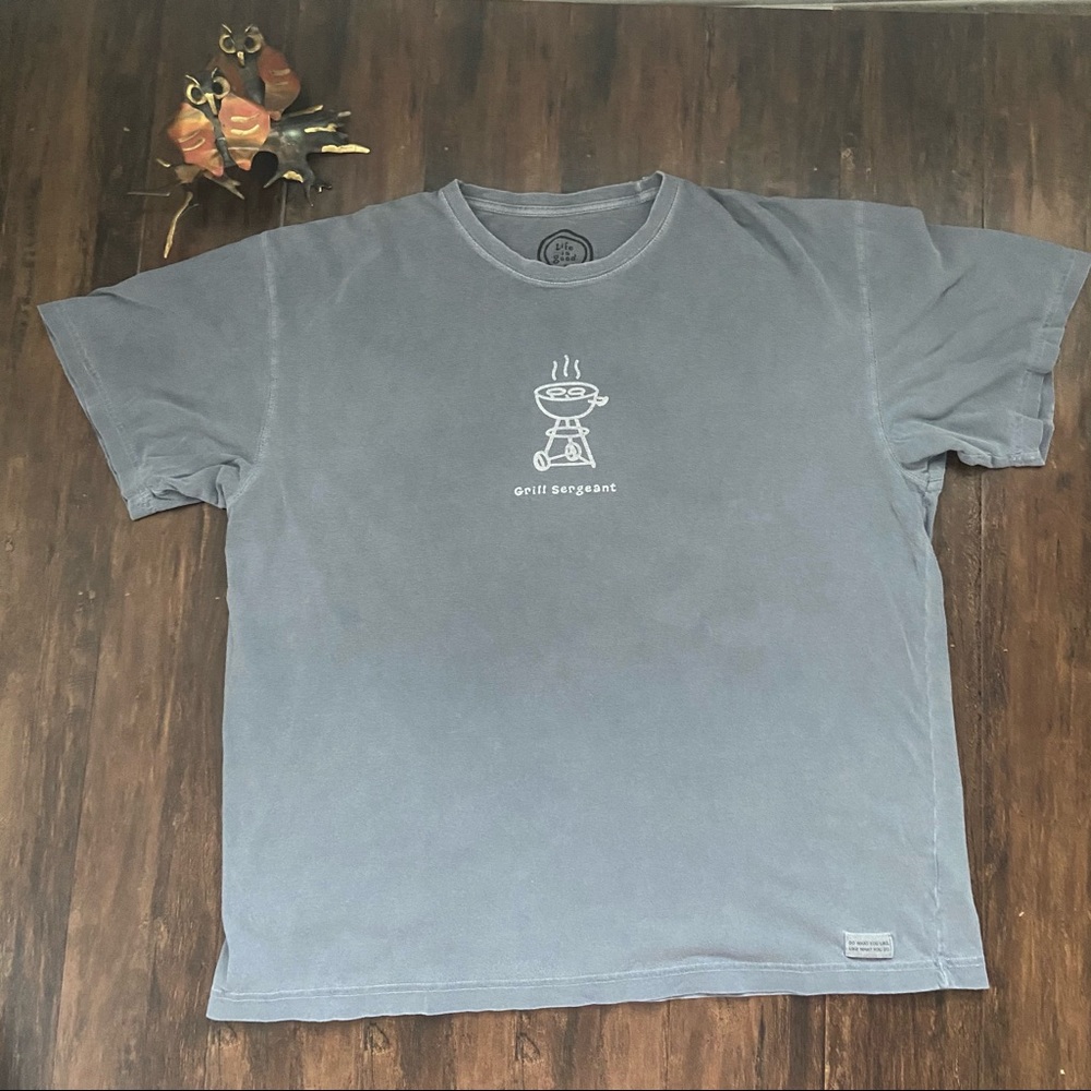 Life is Good Grill Sergeant Dad Tee Size XLarge